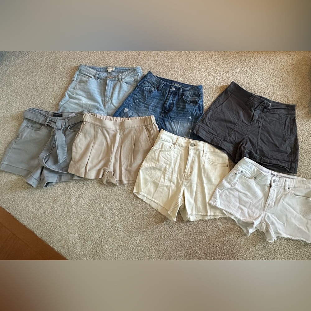 Banana Republic Women's Shorts Collection - Gray, Blue, Black, Beige, Cream